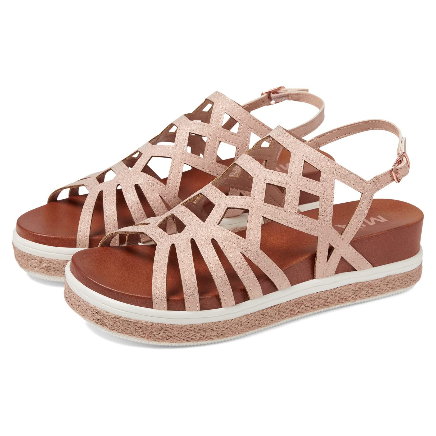 MIA Shoes Kid's Marqui Sandal Blush Glitter-MIA SHOES-Little Giant Kidz