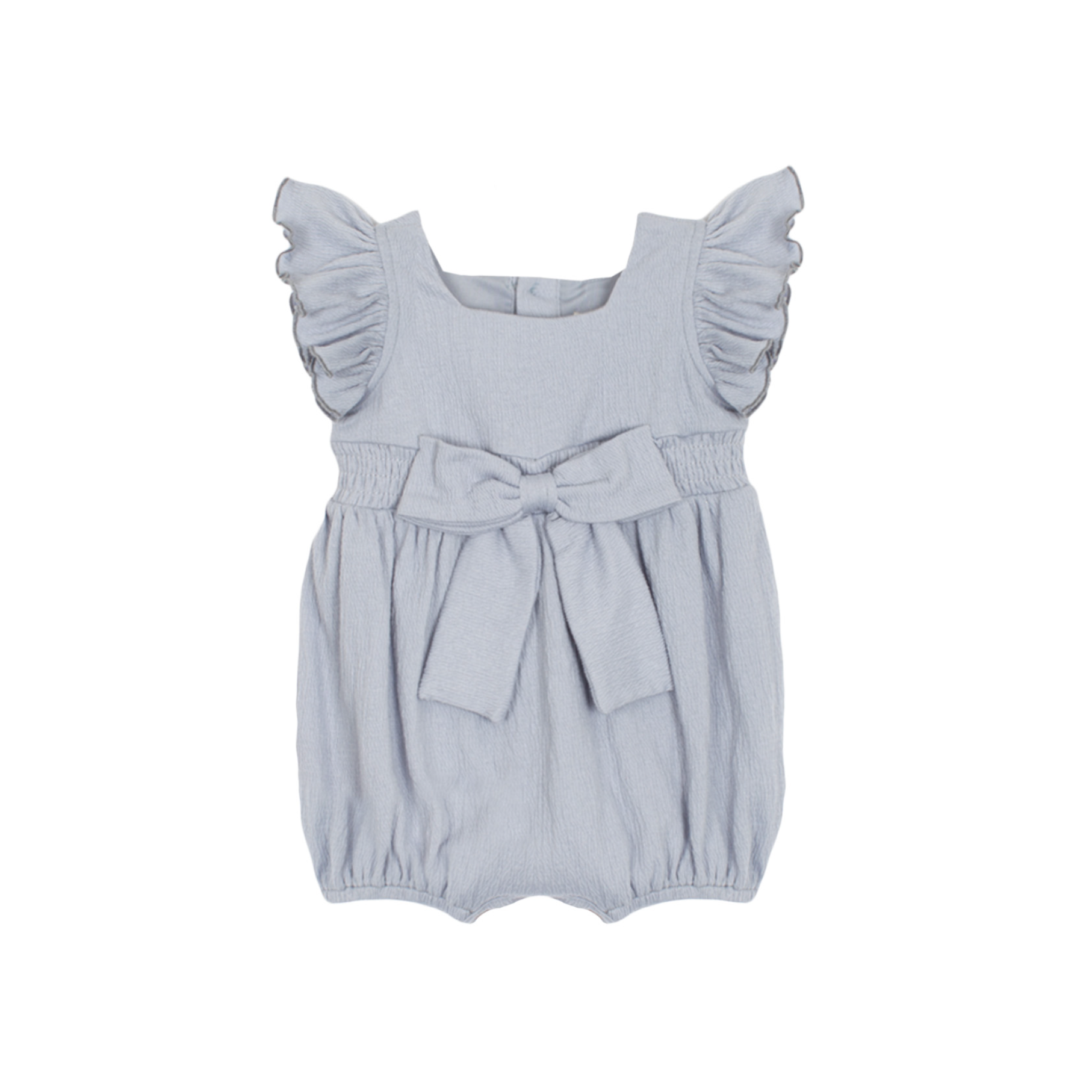 Mabel + Honey Earl Grey Textured Knit Romper-MABEL+HONEY-Little Giant Kidz