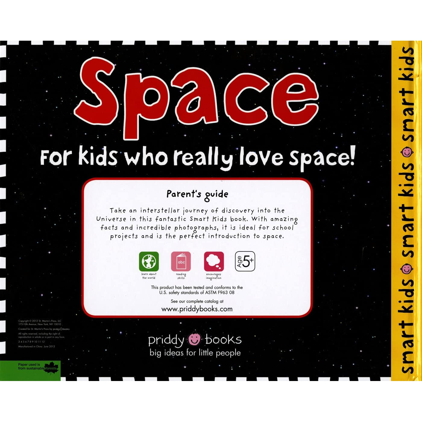 Macmillan Publishers: Smart Kids - Space (Hardcover Book)-MACMILLAN PUBLISHERS-Little Giant Kidz