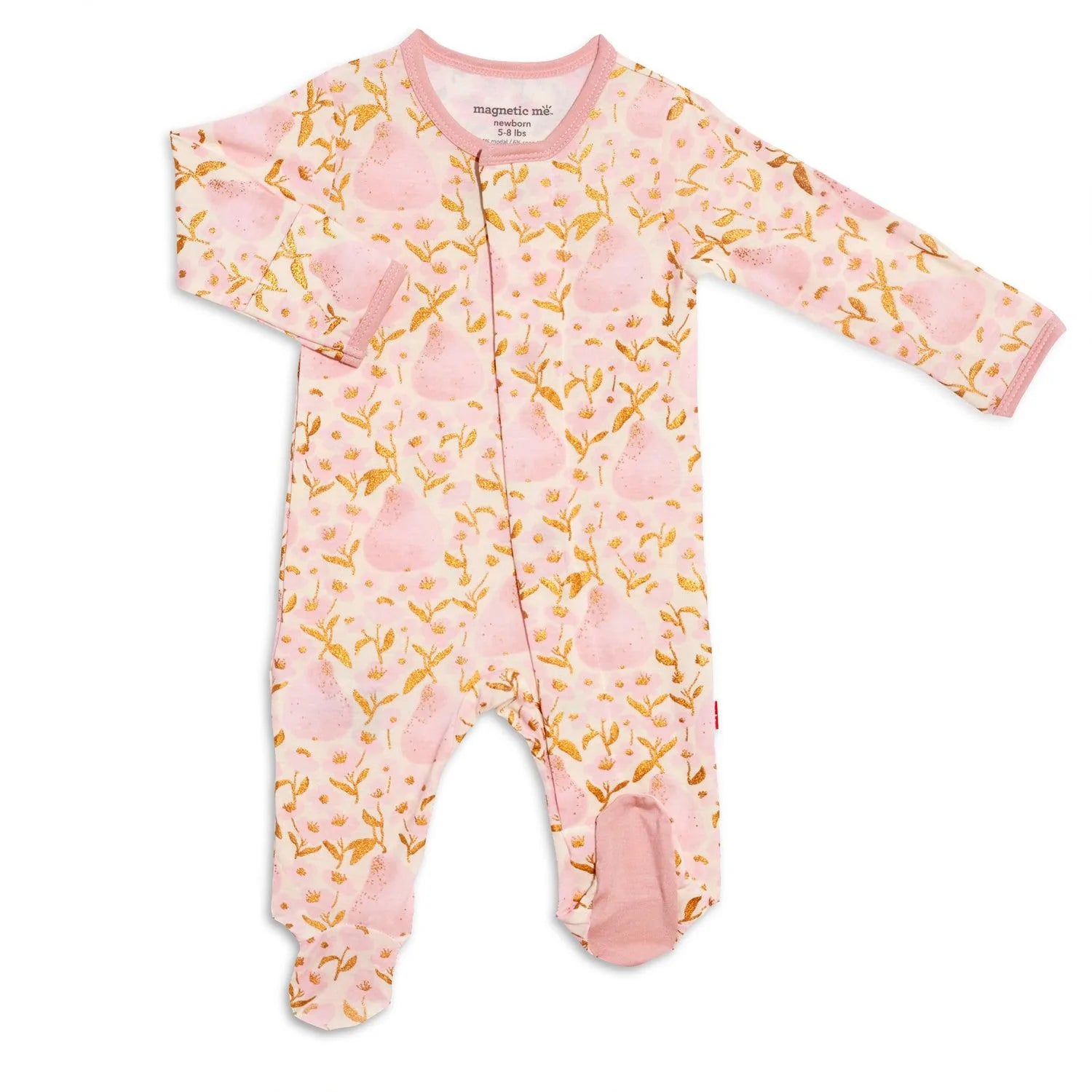 Magnetic Me: Pearadise Modal Magnetic Ruffle Footie-MAGNETIC ME-Little Giant Kidz