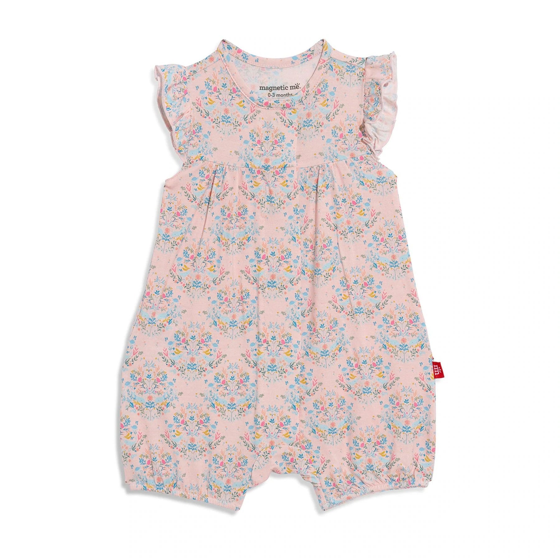 Magnificent Baby: Fleur De Sea Modal Magnetic Romper-MAGNIFICENT BABY-Little Giant Kidz