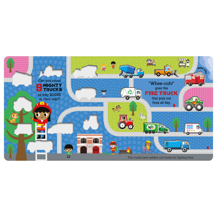 Make Believe Ideas: 10 Mighty Trucks (Board Book)-Make Believe Ideas-Little Giant Kidz