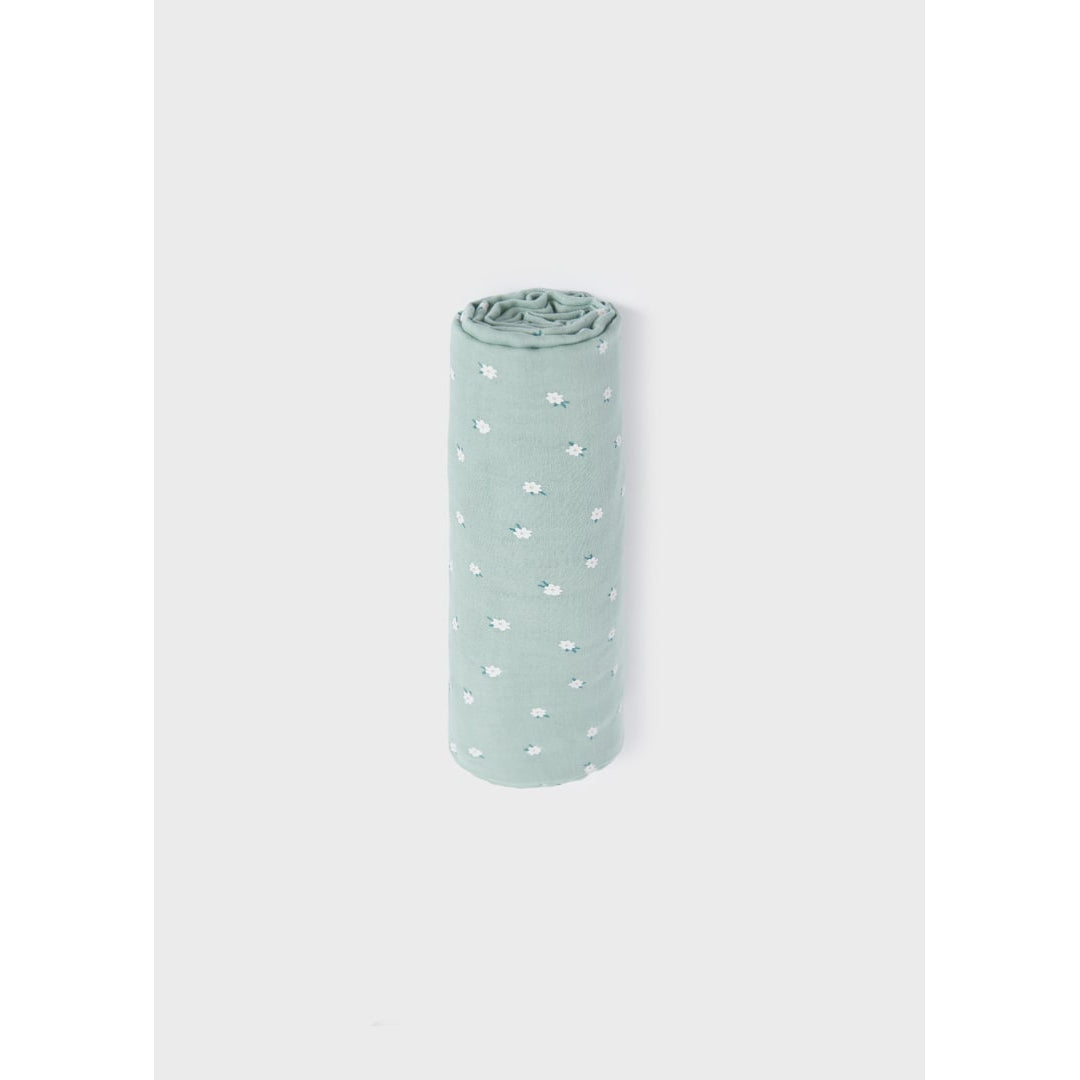 Mayoral Aqua Floral Swaddle-MAYORAL-Little Giant Kidz