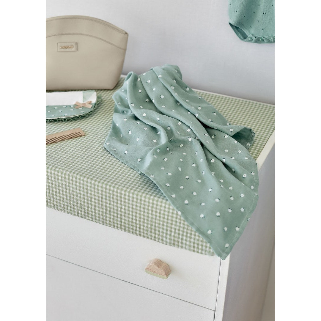 Mayoral Aqua Floral Swaddle-MAYORAL-Little Giant Kidz