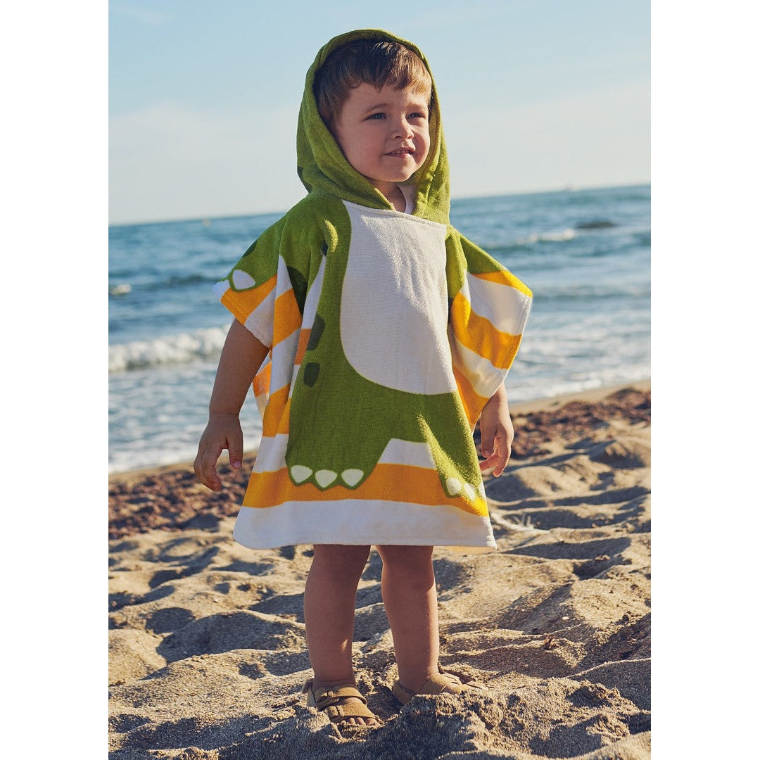 Mayoral Dinosaur Hooded Poncho Towel-MAYORAL-Little Giant Kidz