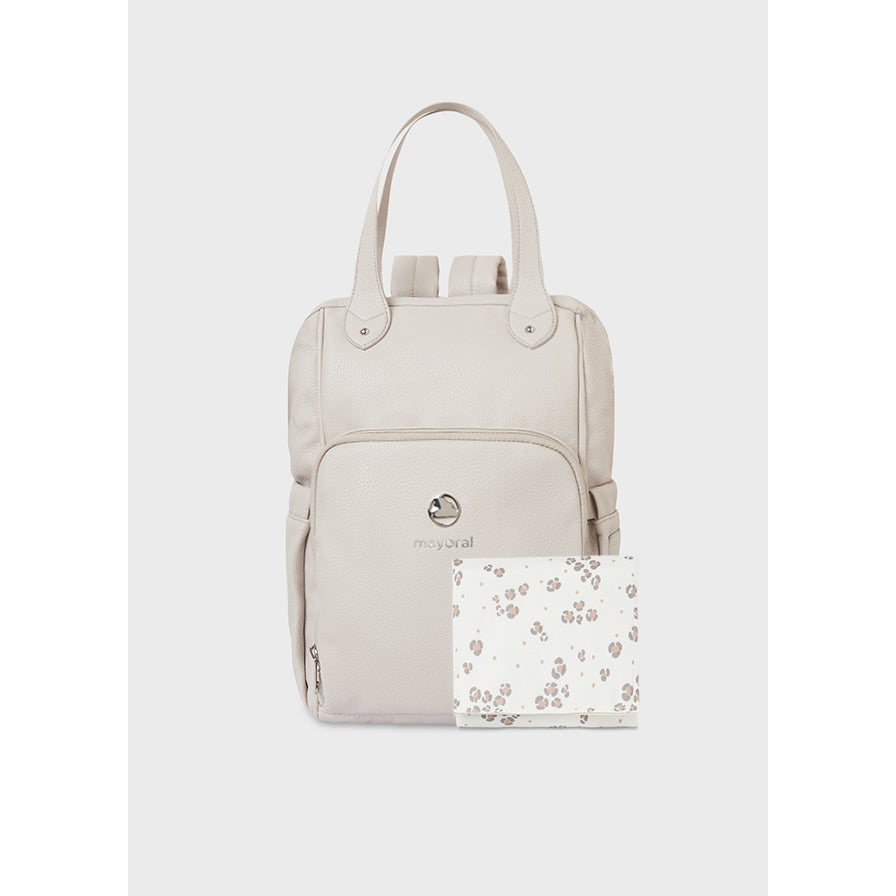 Mayoral Dove Leatherette Backpack Diaper Bag - Main Image