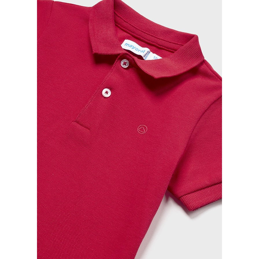 Mayoral Red Classic Pique Polo-MAYORAL-Little Giant Kidz