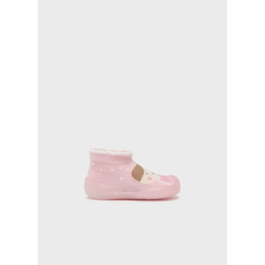 Mayoral Sock Shoe with Sole - Baby Pink-MAYORAL-Little Giant Kidz