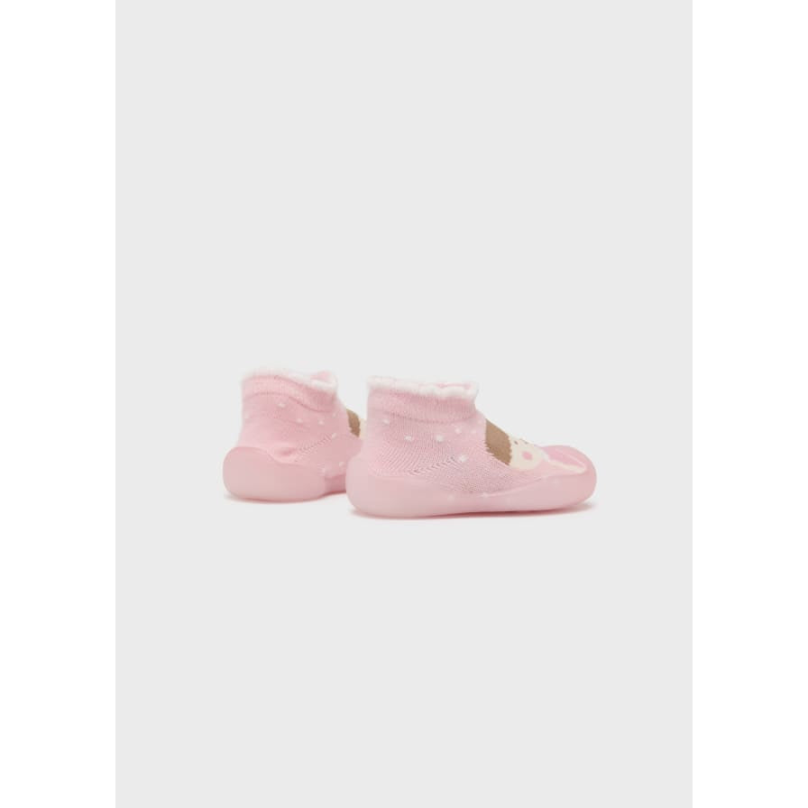Mayoral Sock Shoe with Sole - Baby Pink-MAYORAL-Little Giant Kidz