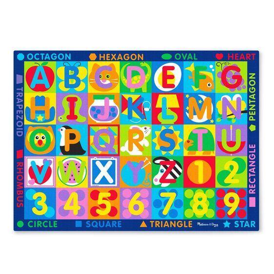 Melissa & Doug Activity Rug - Jumbo ABC-123 Activity Rug-MELISSA & DOUG-Little Giant Kidz