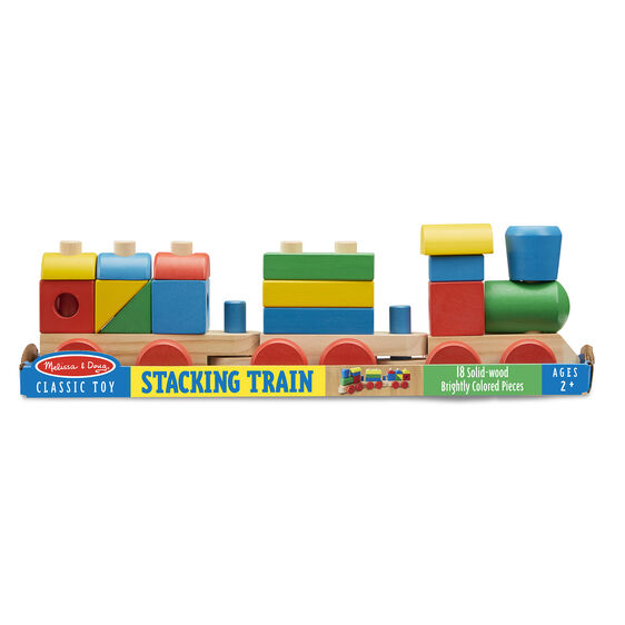 Melissa & Doug Classic Toy Stacking Train Toddler Toy-MELISSA & DOUG-Little Giant Kidz