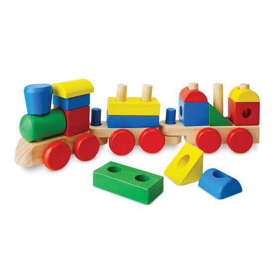Melissa & Doug Classic Toy Stacking Train Toddler Toy-MELISSA & DOUG-Little Giant Kidz