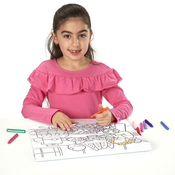 Melissa & Doug Jumbo 50-Page Kids' Coloring Pad - Town-MELISSA & DOUG-Little Giant Kidz