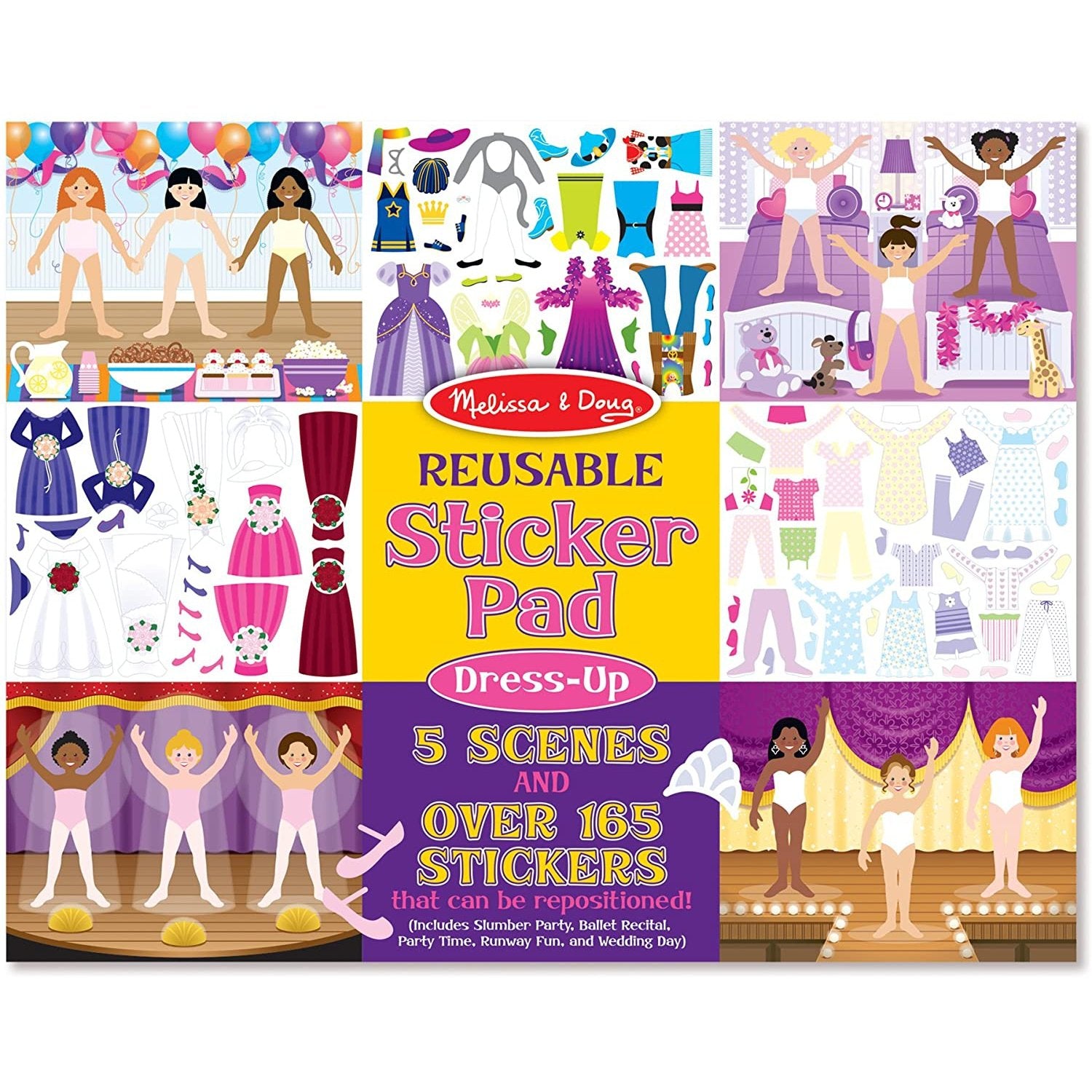 Melissa & Doug Reusable Sticker Pad - Dress-Up-MELISSA & DOUG-Little Giant Kidz