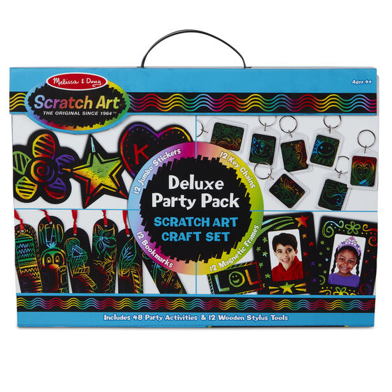 Melissa & Doug Scratch Art Deluxe Party Pack Craft Set