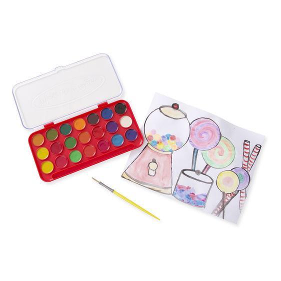 Melissa & Doug Watercolor Paint Set Deluxe (21 Colors)-MELISSA & DOUG-Little Giant Kidz