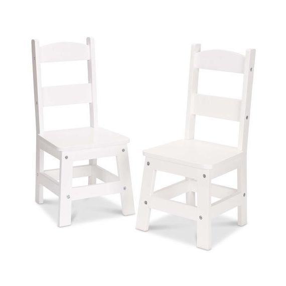Melissa & Doug Wooden Child's Lift-Top Desk & Chair - White 
