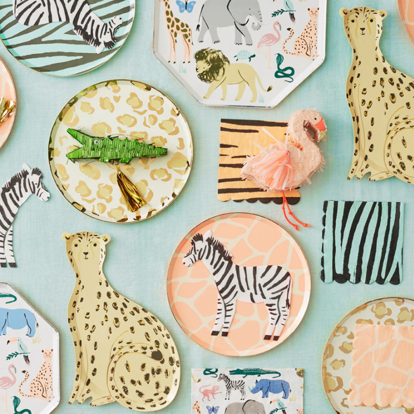 Meri Meri Safari Animals Party Supplies-Meri Meri-Little Giant Kidz