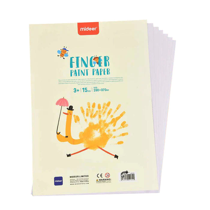 MiDeer Finger Paint Paper Book - 15 Pages-Mideer-Little Giant Kidz