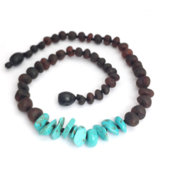 Momma Goose Raw Cherry & Turquoise-MOMMA GOOSE-Little Giant Kidz