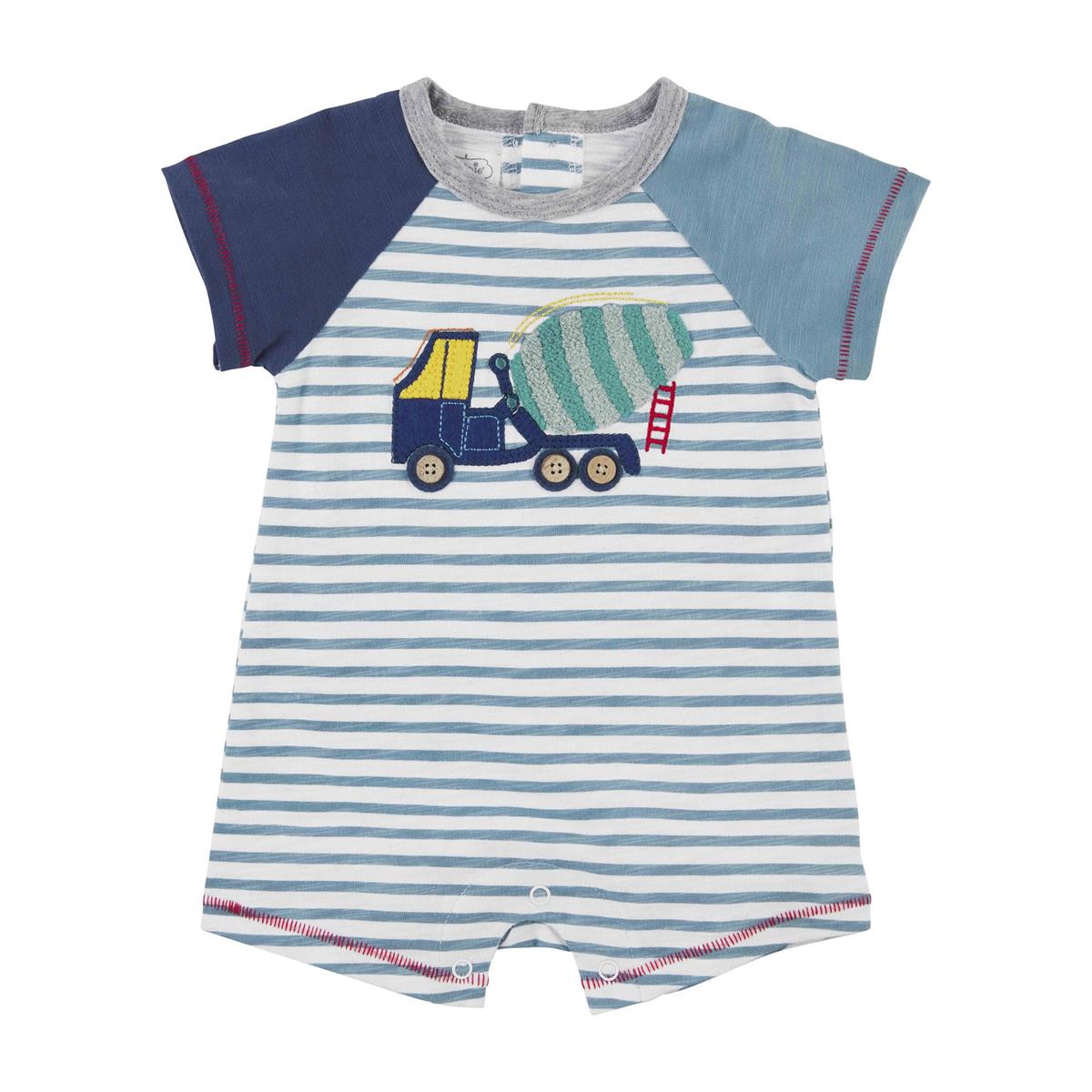 Mud Pie Cement Truck Shortall-MUD PIE-Little Giant Kidz