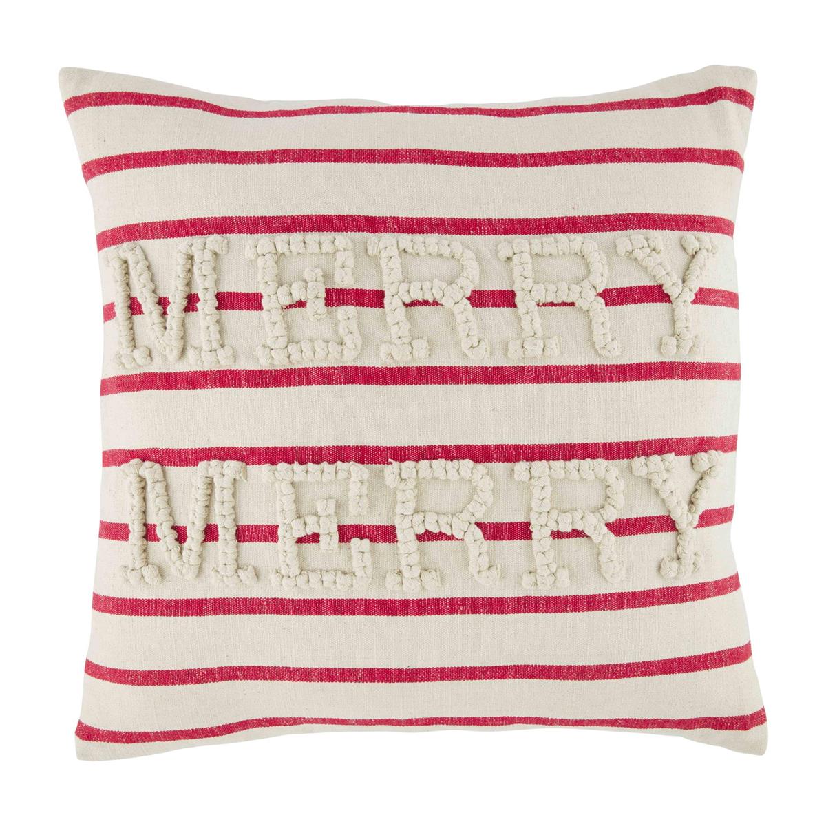 Mud Pie Christmas Knot Pillow-MUD PIE-Little Giant Kidz