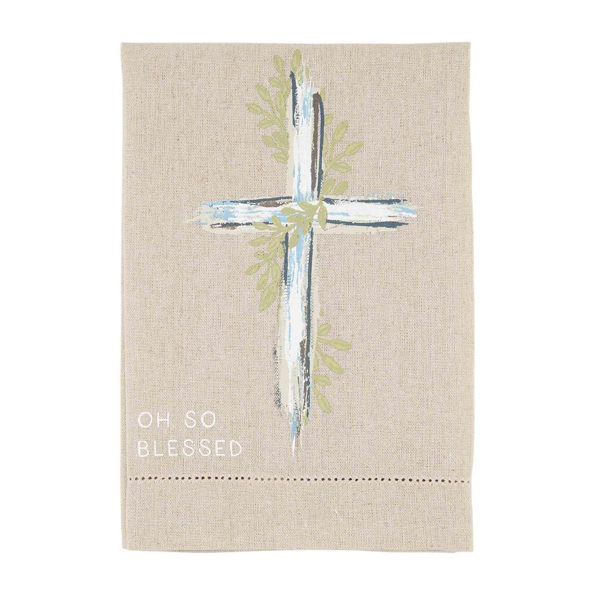 Mud Pie Cross Hand-Painted Towel-MUD PIE-Little Giant Kidz