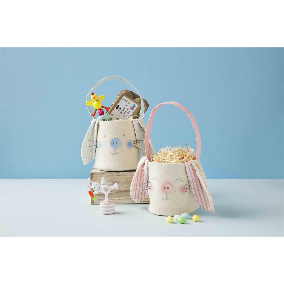 Mud Pie Easter Bunny Basket Set-MUD PIE-Little Giant Kidz