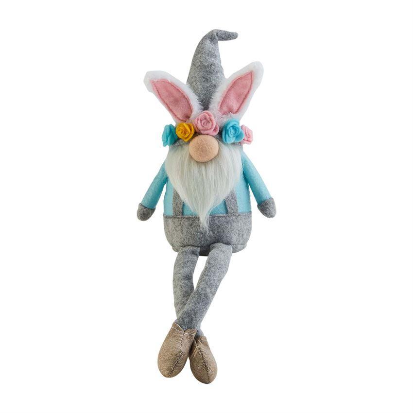 Mud Pie Easter Felt & Chambray Dangle Legs Gnome-MUD PIE-Little Giant Kidz