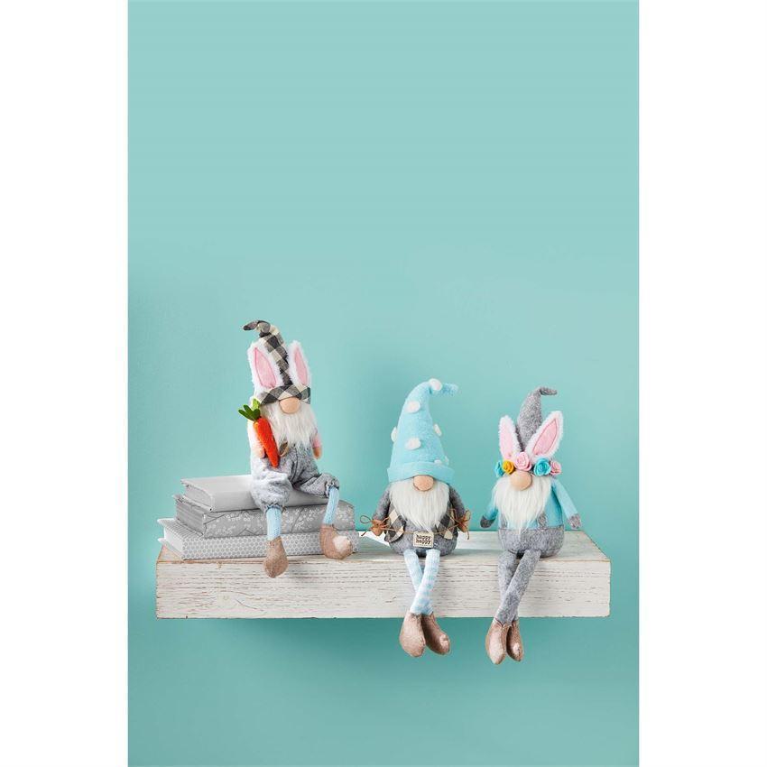 Mud Pie Easter Felt & Chambray Dangle Legs Gnome-MUD PIE-Little Giant Kidz