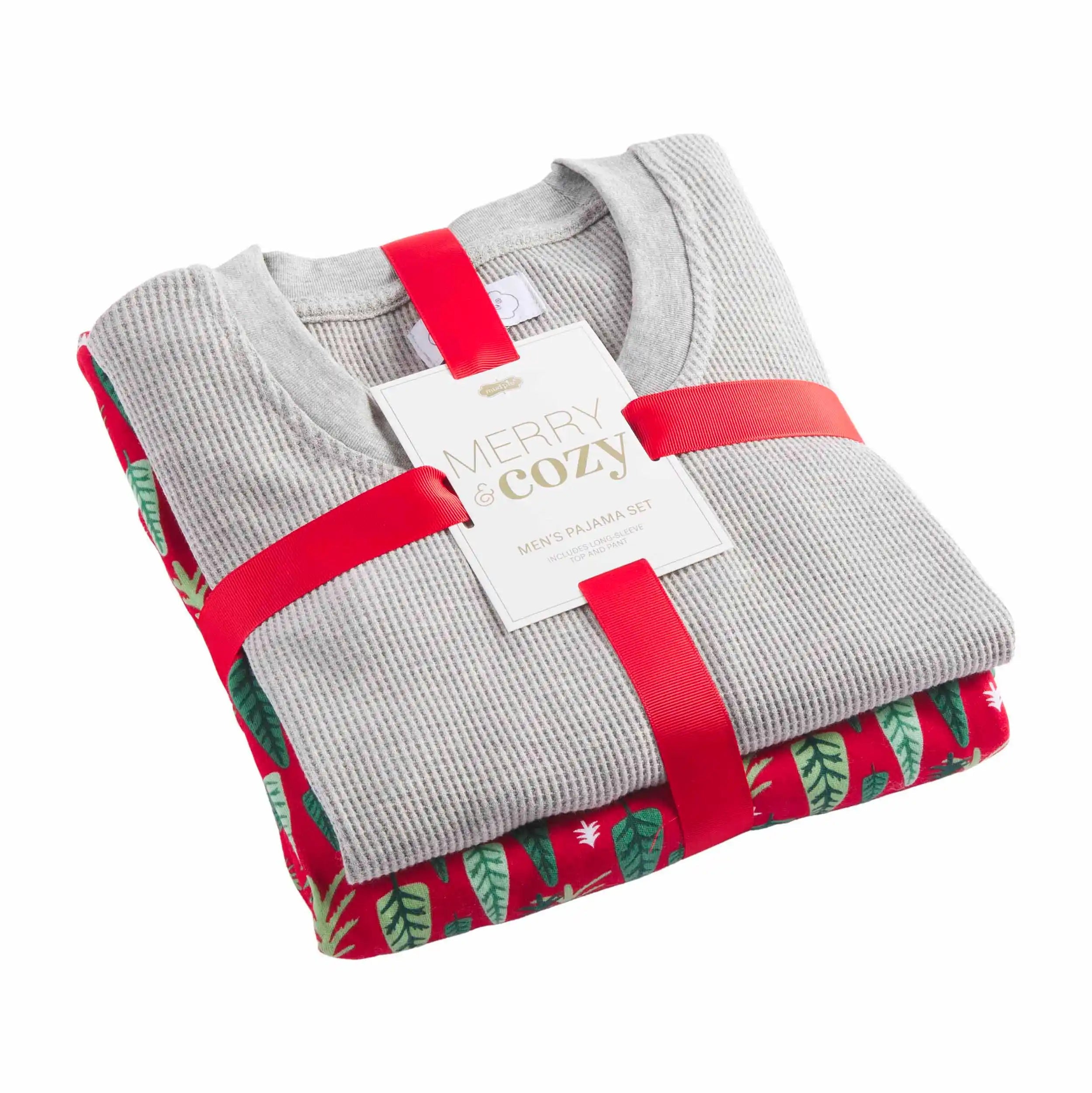 Mud Pie Family Trees Merry & Cozy Pajama Set for Dad-MUD PIE-Little Giant Kidz