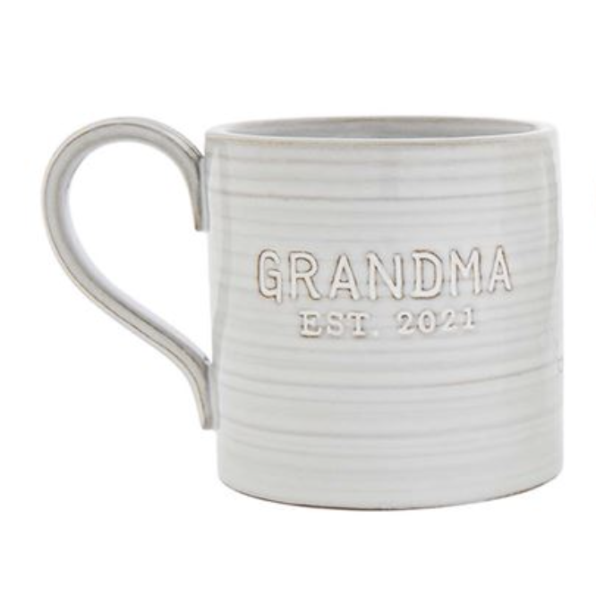 Mud Pie Grandparents Est. 2021 Coffee Mug-MUD PIE-Little Giant Kidz