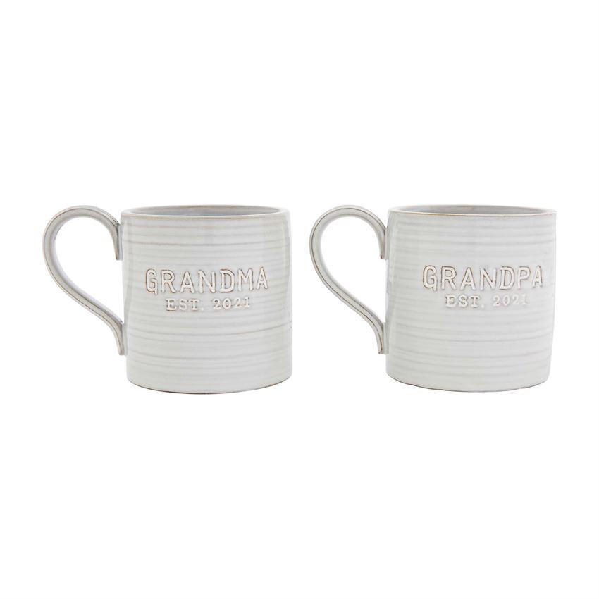 Mud Pie Grandparents Est. 2021 Coffee Mug-MUD PIE-Little Giant Kidz