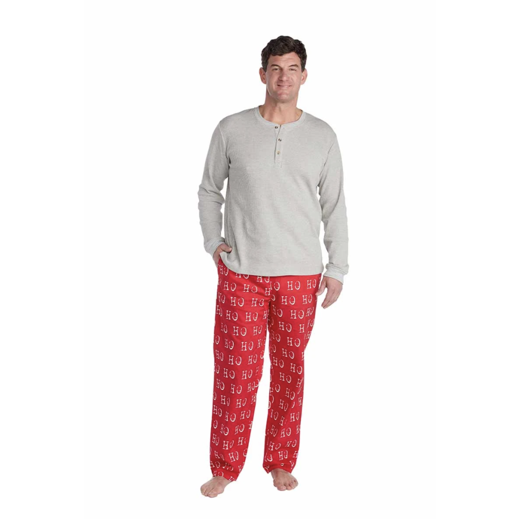 Mud Pie HO HO HO Holiday Pajama Set for Dad-MUD PIE-Little Giant Kidz