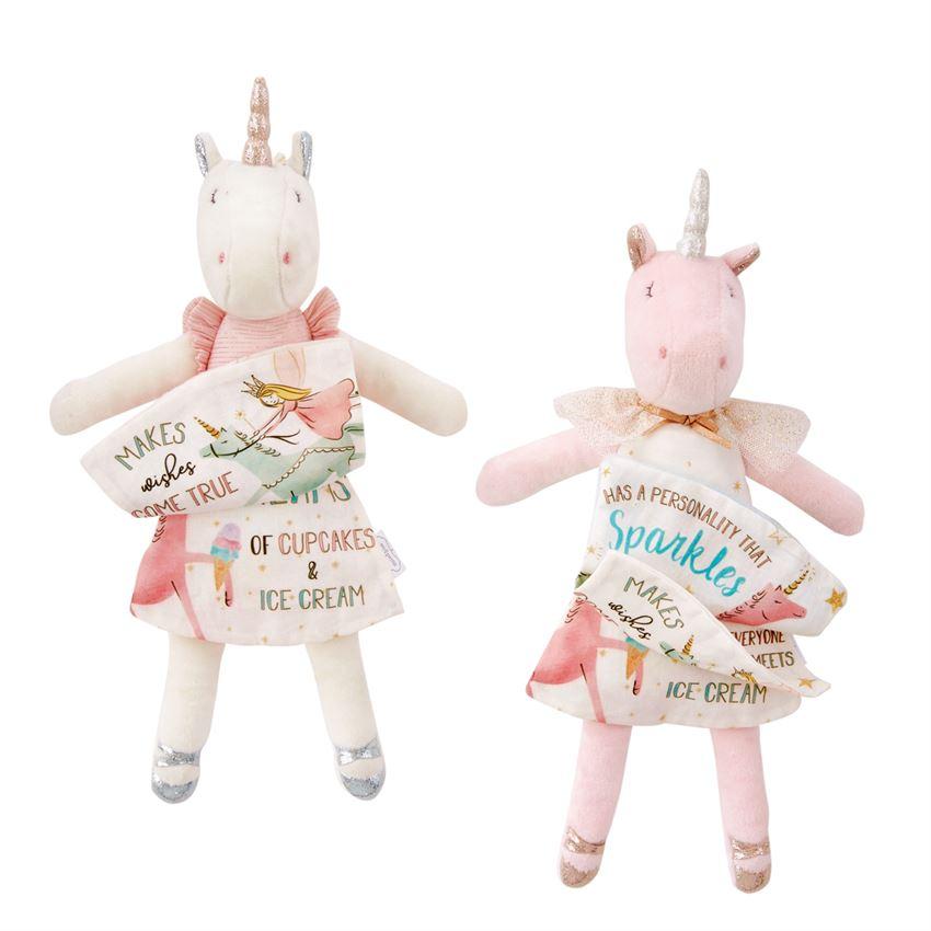 Mud Pie Plush Reading Pal - Unicorn-MUD PIE-Little Giant Kidz