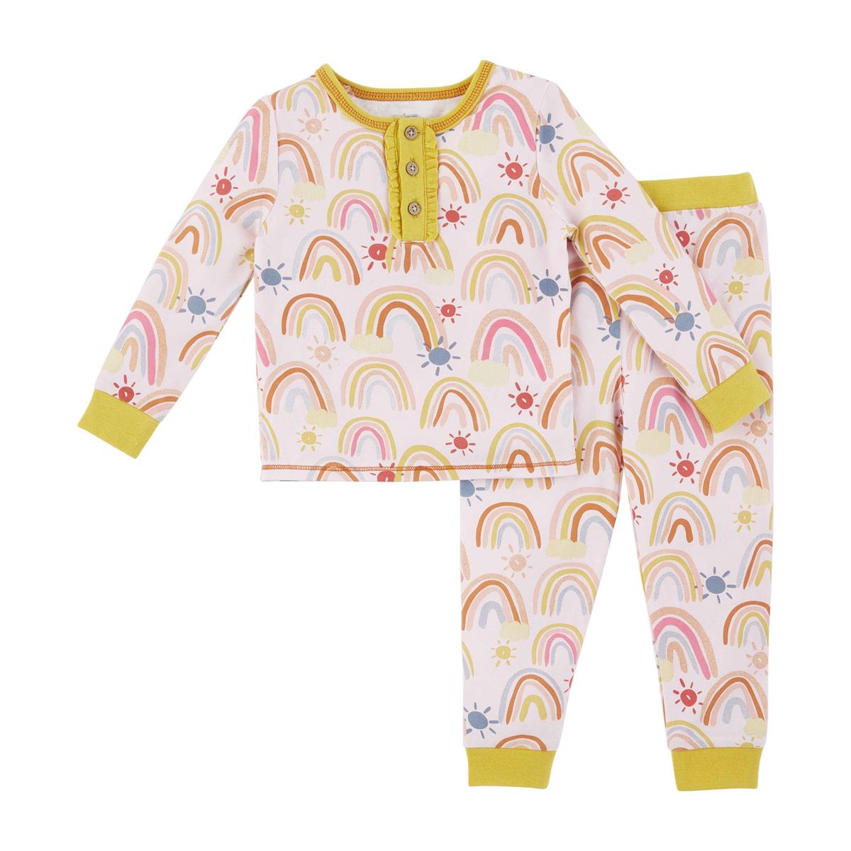 Mud Pie Rainbow Pajama Set-MUD PIE-Little Giant Kidz