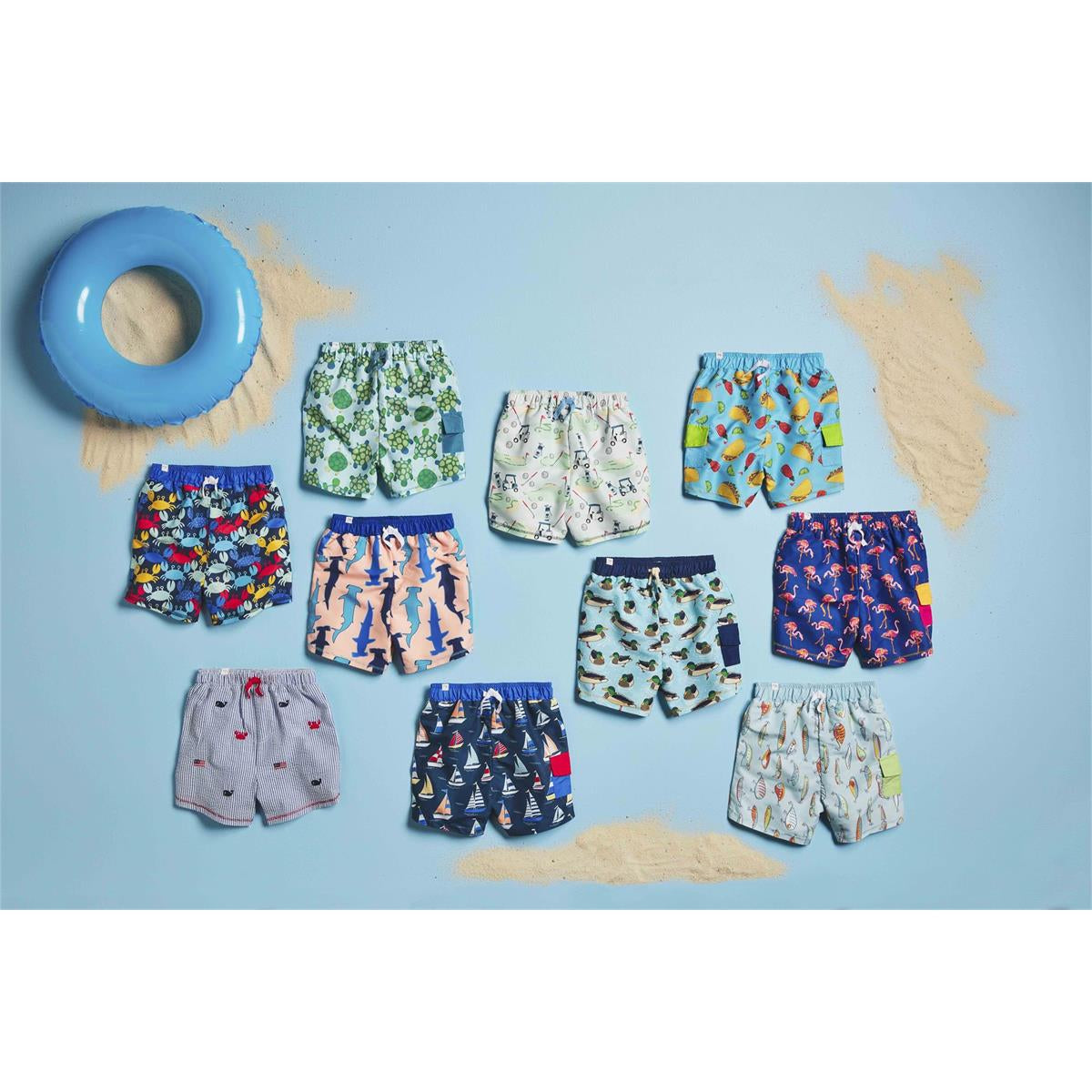 Mud Pie Shark Swim Trunks-MUD PIE-Little Giant Kidz