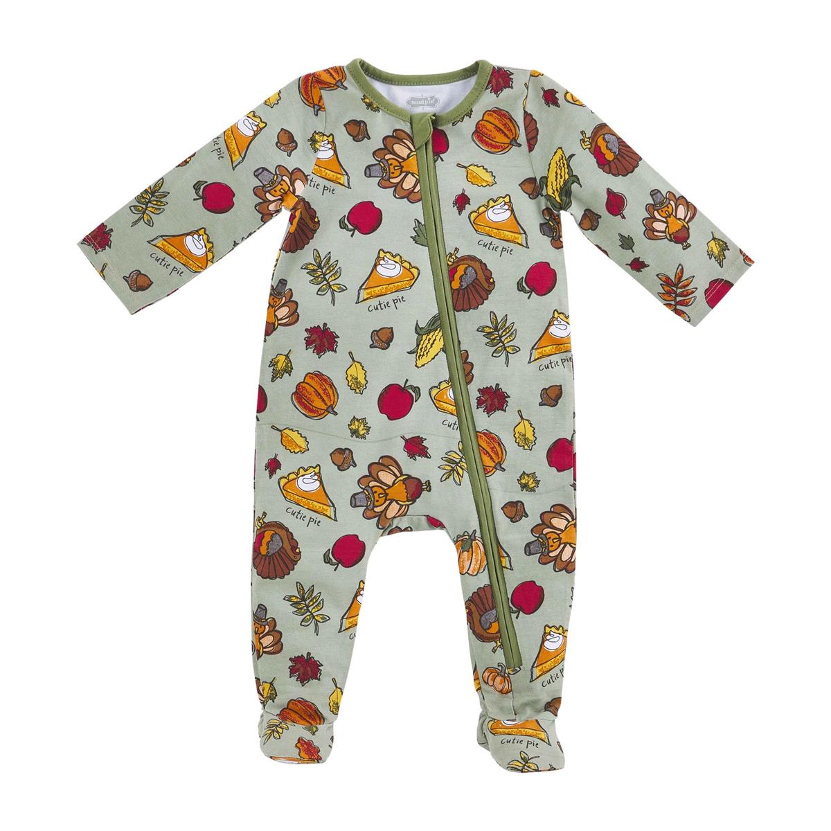 Mud Pie Thanksgiving Zipper Sleeper-MUD PIE-Little Giant Kidz