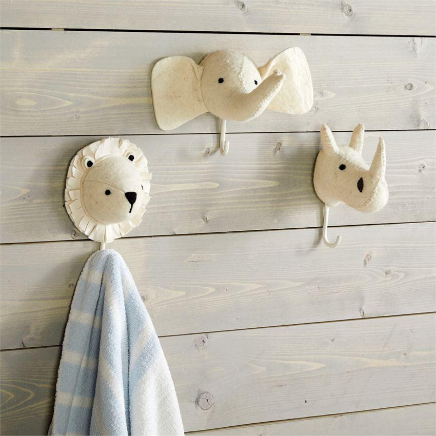 Mud Pie Wall Hook - Rhino Safari-MUD PIE-Little Giant Kidz