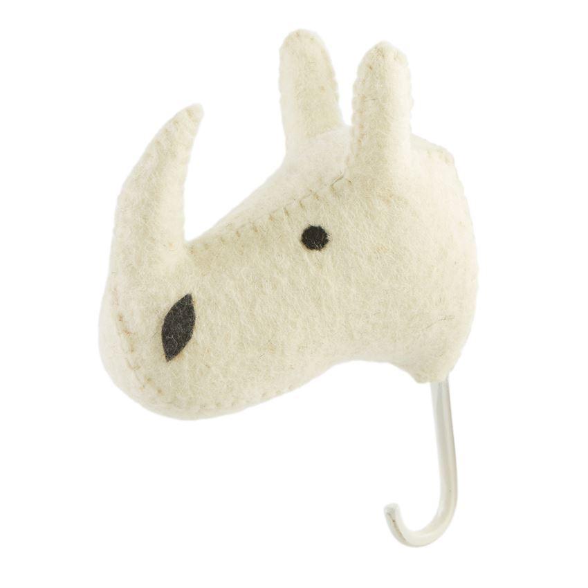 Mud Pie Wall Hook - Rhino Safari-MUD PIE-Little Giant Kidz