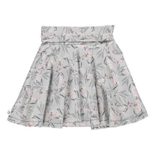 Müsli Wave Peony Floral Print Skirt-Müsli Green Cotton Group-Little Giant Kidz