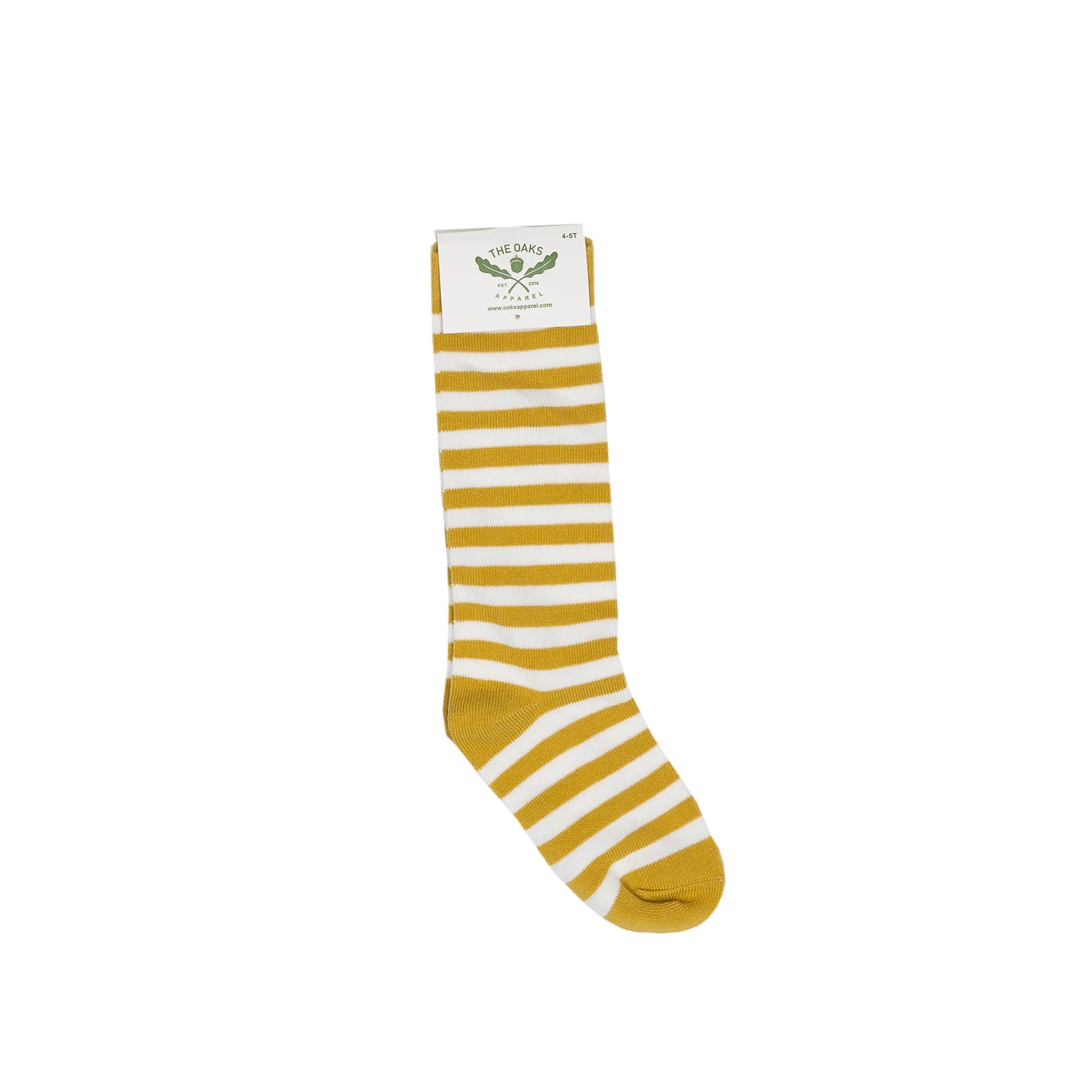 Oaks Apparel Socks - Mustard Striped-The Oaks Apparel-Little Giant Kidz
