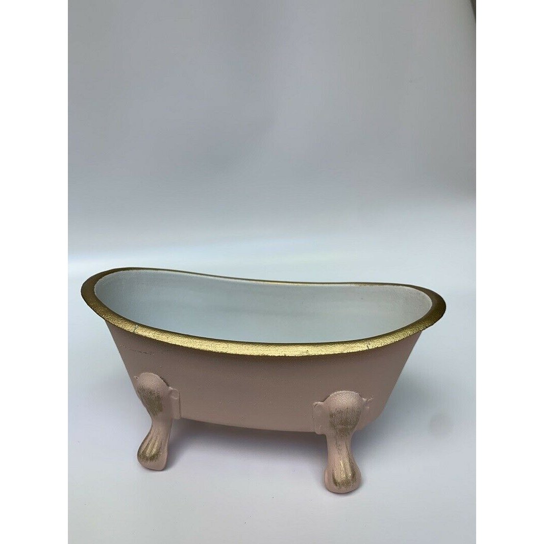 One Hundred 80 Degrees Pastel Tub Soap Dish, Metal, 5.5"-ONE HUNDRED 80 DEGREES-Little Giant Kidz