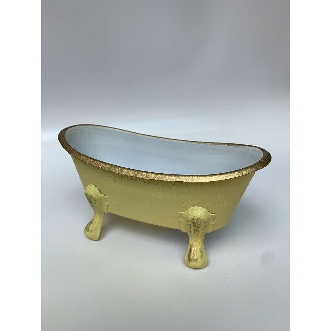 One Hundred 80 Degrees Pastel Tub Soap Dish, Metal, 5.5"-ONE HUNDRED 80 DEGREES-Little Giant Kidz