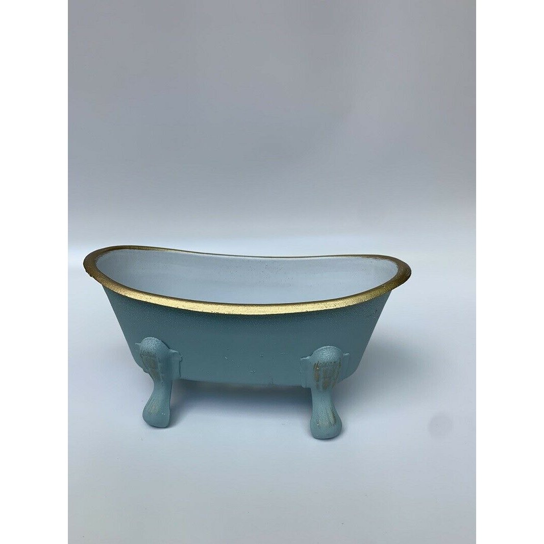 One Hundred 80 Degrees Pastel Tub Soap Dish, Metal, 5.5"-ONE HUNDRED 80 DEGREES-Little Giant Kidz