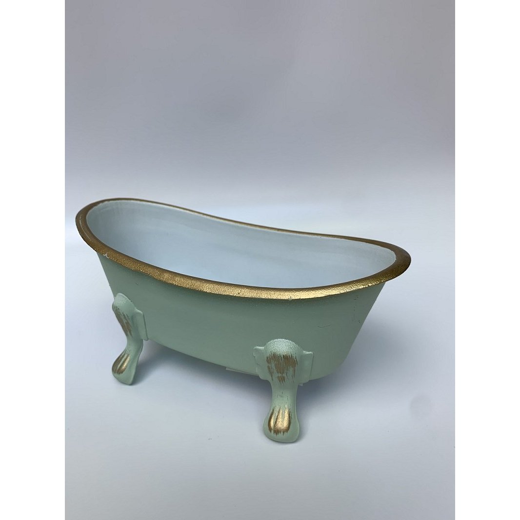 One Hundred 80 Degrees Pastel Tub Soap Dish, Metal, 5.5"-ONE HUNDRED 80 DEGREES-Little Giant Kidz