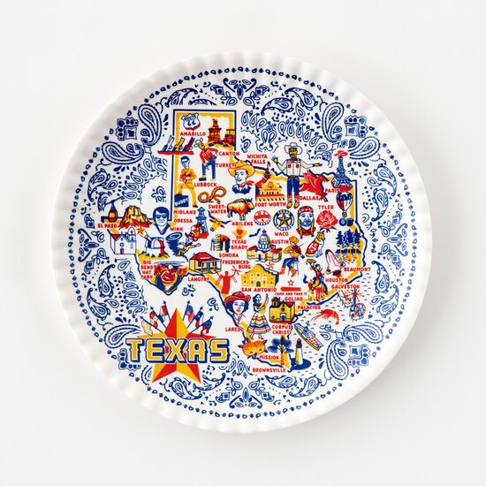 One Hundred 80 Degrees Texas State Melamine "Paper" Plates 9"-ONE HUNDRED 80 DEGREES-Little Giant Kidz