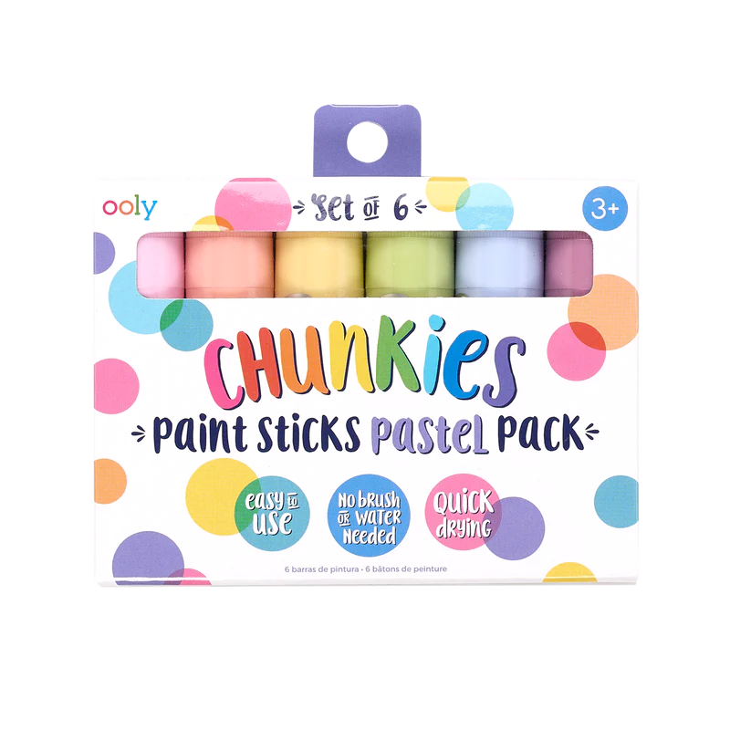 Ooly Chunkies Paint Sticks Pastel Pack - Set of 6 Colors-OOLY-Little Giant Kidz