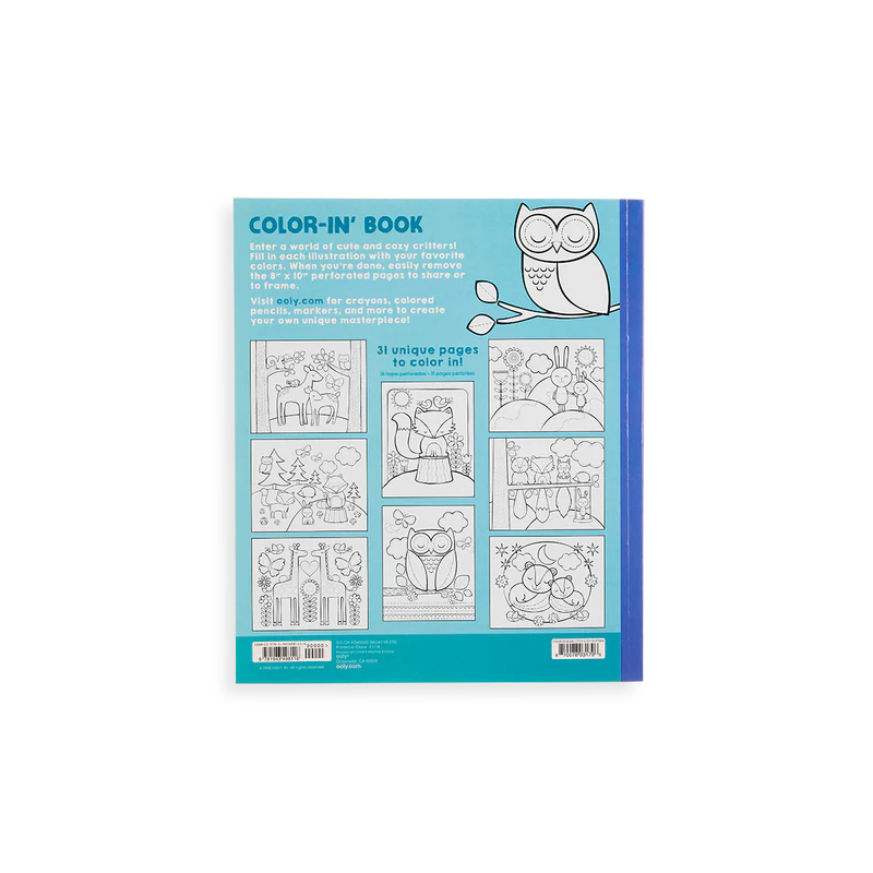 Ooly Color-In Book - Little Cozy Critters Coloring Book-OOLY-Little Giant Kidz