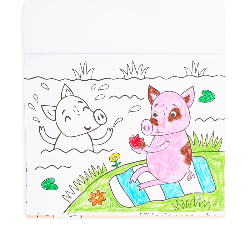 Ooly Color-In Book - Little Farm Animals Coloring Book-OOLY-Little Giant Kidz